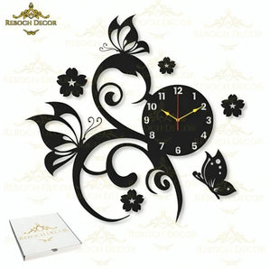 Flower Design Analogue Wall Clock