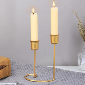 Elegant 1 Pc Metal Candle Stand - Modern Design for Home Décor