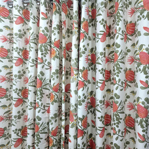 1 Pc Cotton Printed Single Sided Curtain